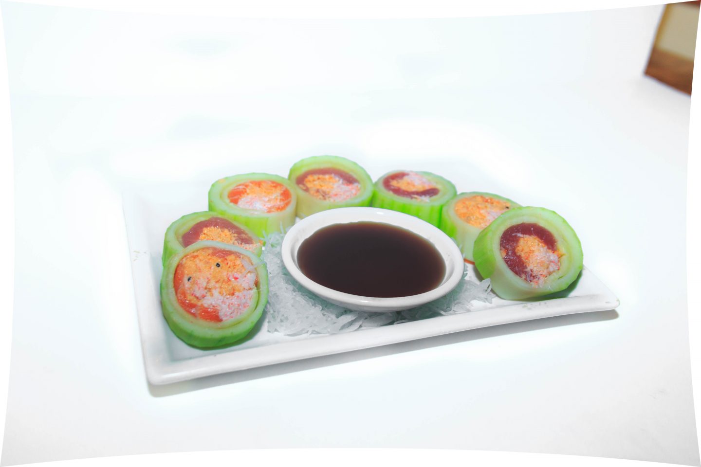 Cucumber Wrap Sushi Roll at Yoshino