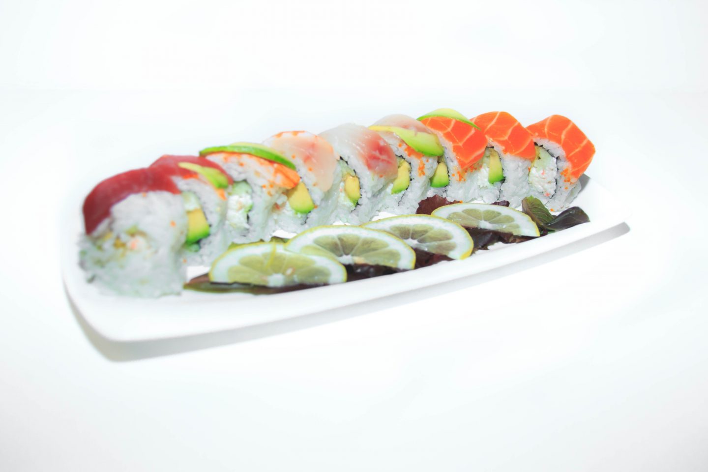 Rainbow Sushi Roll at Yoshino